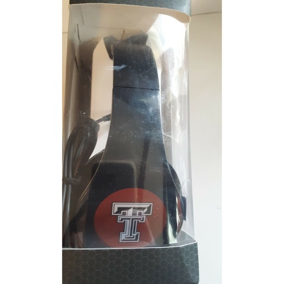 Headphones Over the Ears Texas Tech Red Raiders Retro Collapsible DJ Wired - Picture 3 of 10